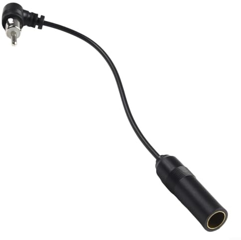 Voyoo Línea de conversión de Codo de Antena de Radio montada en Coche, Cable de extensión de Antena estéreo para Radio Am/FM, conexión fiable y eficiente (20 cm)