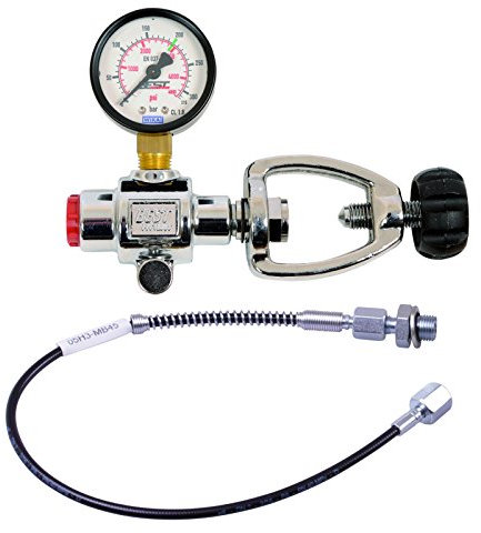 Best Fittings A Clamp PCP Air Gun Rifle CHARGER Filling Charging Adaptor Hose Gauge