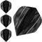 Pentathlon Silver Edge Dart-Flights, extra stark, 100 Mikrometer, Standard, 10 Sets (30 Stück) (schwarz)