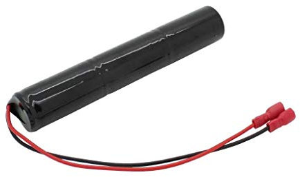 Notleuchtenakku NiMH 3,6V 4000mAh L1x3 Baby C mit Kabel und Faston-Buchsen -4,8mm / +6,3mm ersetzt 3,6 V Akku