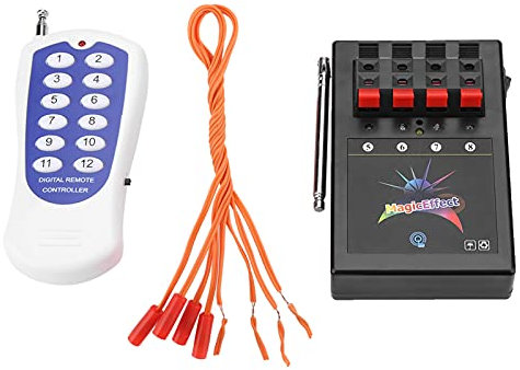 Feux d'artifice sans fil professionnel 4 canaux avec télécommande