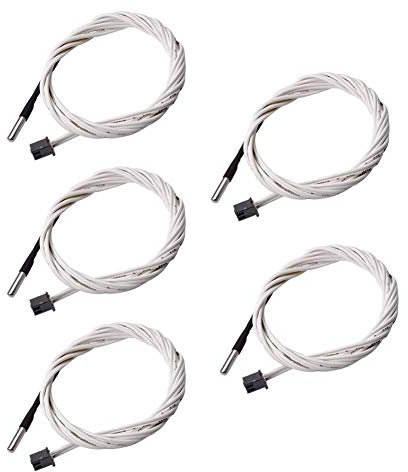 DollaTek 5Pcs 1M Thermistor-Temperatursensor HT-NTC100K 50 ℃ Hochtemperatur für 3D-Drucker