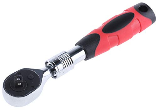 RS PRO 1/4 Zoll Vierkant Ratsche Auszieh-Knarre CrV-Stahl, Länge 200 mm