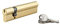 THIRARD - Cylindre de serrure double entrée SA, 30x90mm, anti-arrachement, laiton, 3 clés