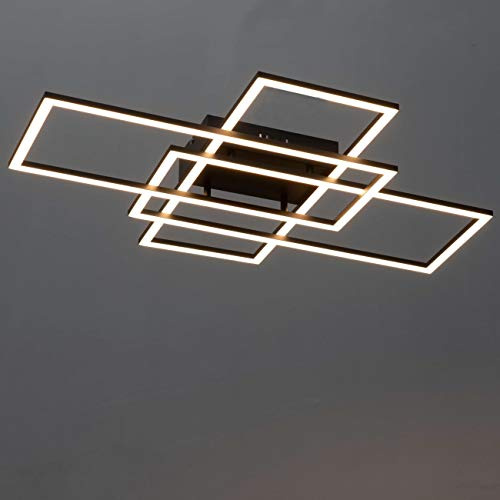 Kosilum – Deckenleuchte oder Wandleuchte LED, dimmbar, futuristisch, dreifach – Eli – Licht warmweiß Beleuchtung Wohnzimmer Schlafzimmer Küche Flur – 40 W – 4000 lm – integrierte LED – IP20