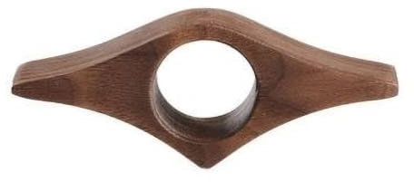 Strumento Fermapagine per Lettura -Segnalibro per Pollice in Legno di Noce Naturale Fatto a Mano - Regali per Amanti dei Libri - Porta Libri- Accessori Libri- Accessori Lettura - Gadget Libri (Grande)