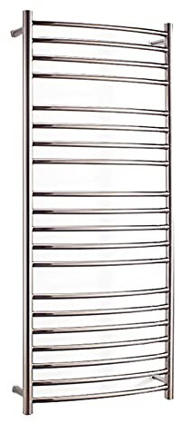 WPHH Sèche-Serviettes Électrique De Salle De Bains, Chauffe-Serviettes Mural Intelligent De 20 Barres, Porte-Serviettes Chauffant en Acier Inoxydable avec Interrupteur Marche/Arrêt,Bright,Plug in