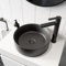 Affine® Countertop Basin for Bathroom and Cloakroom Hand Wash Basins Sink Modern Matt Black Round 352 x 352mm