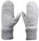 ITODA Fäustlinge Winter Handschuhe Wolle Winterhandschuhe Damen Fausthandschuhe Gefüttert Wollhandschuhe Warm Strickhandschuhe Winddicht Handwärmer Unisex Outdoorhandschuhe Freizeit Fahrrad