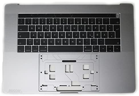 Top Case with Keyboard and Touchbar Illuminated 2016 Palmrest Grey for Apple MacBook Pro 15 Inch A1707 German