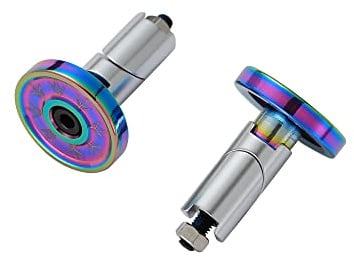 Blunt LENKERENDEN AUS Legierung, Paar - Farbe - Oil Slick