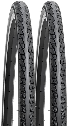 YUNSCM 2-PCS 24x1 3/8 (37-540) Wheelchair Cubierta Compatible with 24x1 3/8 24x1 3-8 Ruta Bicicleta Bike Cubierta (Y-1286)
