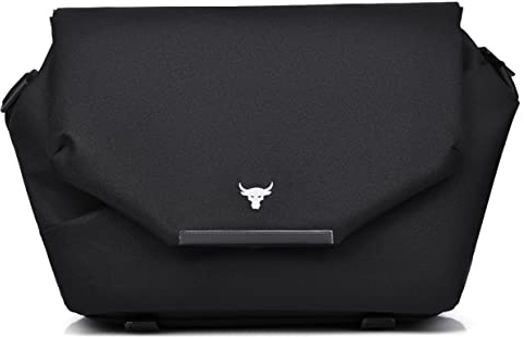 FSD.WG Klassische Messenger Bag Reise Umhängetasche und Umhängetasche für Damen und Herren, schwarz, Large