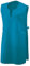 EXNER Überwurf-Kittel, Überwurf-Schürze, Chasuble ohne Arm, mit V-Auschnitt, Farbe türkis, Größe II