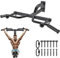 Kipika Robuste Klimmzugstange zur Wandmontage, 61 cm Abstand von Wand zu Stange, multifunktionale Klimmzugstange, Ball-Fingergriff-Training, Körpertraining, Heim-Fitnesssystem,
