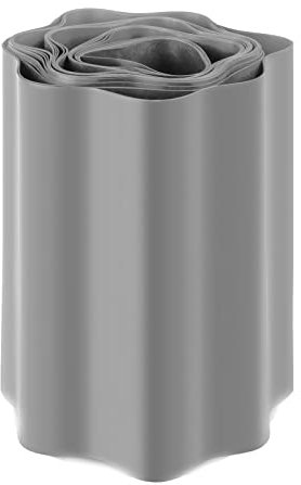 Seiletech.de Rasenkante | Kunststoff | hellgrau | 9 m x 20 cm | Garteneinfassung | Beeteinfassung | Mähkante | Rasenrandbegrenzung | Beetumrandungen | Beetbegrenzung | Dekorative rasenabschlusskante