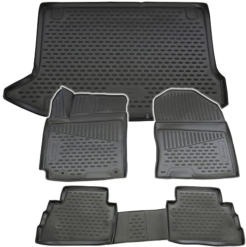 AD Tuning *TM17009+FM14005 Gummi Fußmatten + Kofferraumwanne im Set