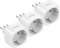 VINTAR 3 PC Adapter Italien Steckdose, Europa/Deutschland nach Italien Reiseadapter für Italien, Syrien, Uruguay, Chile, Malediven, L förmiger Reiseadapter, Weiß