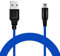 OcioDual Cavo Caricatore 3DS, Cavo Caricabatterie 2DS da 1,2m, Compatibile con le Console DSi, DSi XL, Accessori New 3DS XL, Cavetto Alimentazione USB, Caricabatterie 3DS, Blu, Intrecciato