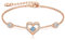 CDE Armband Damen 925 Sterling Silber Herz Rosegold Geschenk für Sie Geburtsstein Armbänder Frauen Schmuck Weihnachten Valentinstag Geburtstags Muttertags Hochzeits Jubiläums