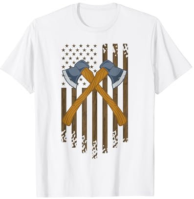 USA Flag Axe Throwing Hatchet America Axe Throwing Target T-Shirt