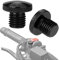 KEMIMOTO M10 CNC Aluminio 2 piezas Tapa Ciega 1-Izquierda 1-Tornillo derecho Cubierta de Retrovisores Tapas de espejo de motocicleta en sentido horario y antihorario