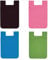 4 Pcs Phone Wallet Phone Card Holder Cell Phone Case Adhesive for Stick on Adhesive Silicone Credit Card Holder Most Smartphones for iPhone Android