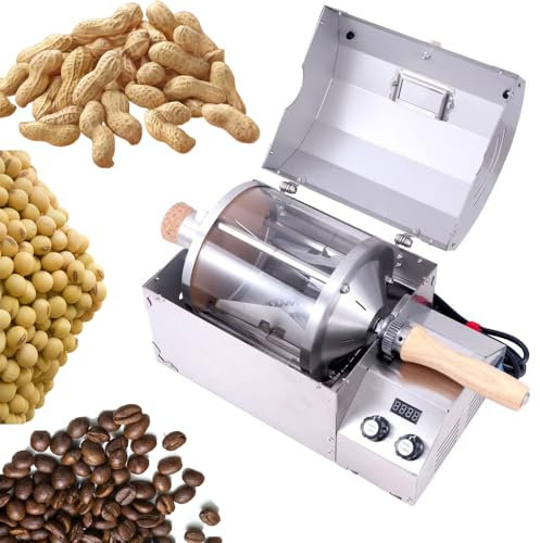 Tostatrice per caffè elettrica da 500 g, macchina per torrefazione elettrica per caffè domestico, noci Barista Home Tostatrice per caffè elettrica da 500 g per cereali secchi, per cuocere caffè,