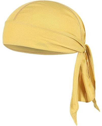 VIAUMBR Piratentuch Bandana Cap Durag Fahrrad Kopfbedeckung Motorrad Kopftuch unter Fahrradhelm Piraten Tuch Pirat Sommer (Khaki)