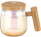 400ml Self Stirring Coffee Mug with Handle and Lid,7000rpm Electric High Speed Mixing Cup,Portable Glass Coffee Mug,Waterproof Automatic Stirrer Coffee Mug for Home Office