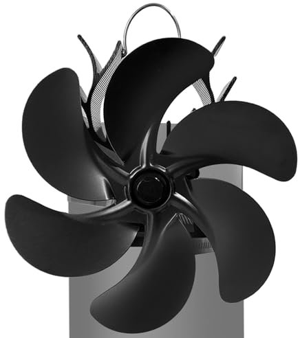 Ventilatore per stufa a fuoco ad alta efficienza energetica, Ventilatore per silenzioso, Ventilatore portatile per caminetto, Ventilatore per stufa a legna portatile, Ventilatore termoelettrico
