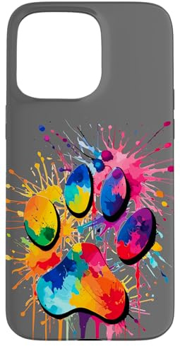 Paw of a dog for animal lovers cute colorful paw print Case for iPhone 15 Pro Max