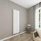Sky bathroom | 1600x472mm - Modern White Vertical Single Panel Oval Column Radiator Central Heating Designer Radiator