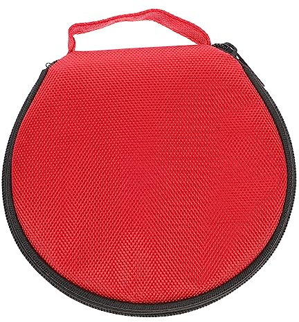 Yardenfun Pochette De Rangement Pour Cd Étui Pour Disques Dvd Support Pour Cd Housse De Rangement De Voiture Rouge
