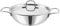 Nobel Platinum Triply Stainless Steel Cookware Deep Kadai with Stainless Steel Handled lid - Wok for Stir Fry Cooking (24 cm)