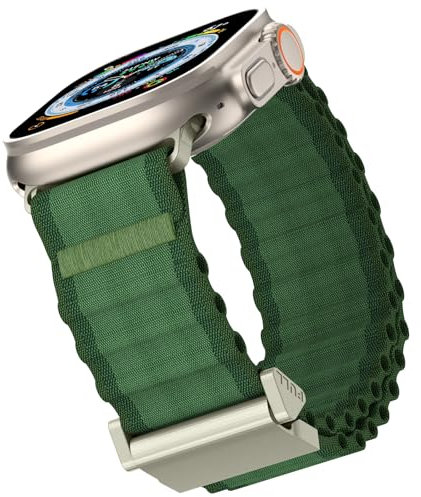 Correa para Apple Watch Ultra 2 49mm, Sport Fabric Braided Replacement Loop Band Correas Ajustables de Nylon para iWatch Ultra 49mm 46mm 45mm 44mm 42mm Series 10 9 8 7 SE 6 5 4 3 2 1
