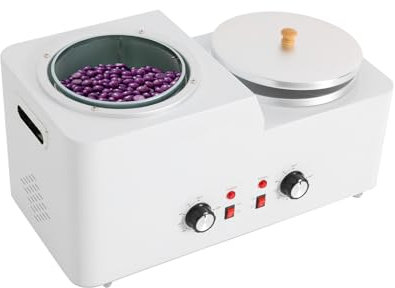Elektrischer Wachswärmer, 600W Waxing Set, 2.5L Jeder Topf Kapazität Warmwachsgerät, 0-120℃ Temperaturbereich Wachsschmelzer, Waxing Maschine Wachs Haarentfernung Wax Enthaarung Haarentfernung Set