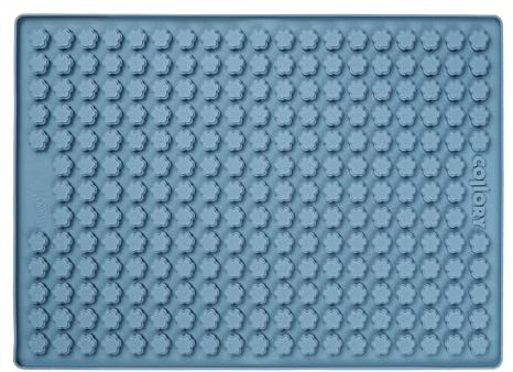 Collory Mini Pfote (1,5 cm) Silikon Leckerli Backmatte, Hundekekse selbst backen, Schokoladenform, Bonbonform, Material antihaftend und lebensmittelecht (BPA-Frei) (Grau)