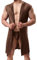 Bademantel Herren Sauna Zubehör Morgenmantel Herren Leicht Badeponcho Herren Hausanzug Herren Schlafanzug Herren Lang Einfarbig Ärmellose Für Sauna Bequem