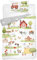 Kinderbettwäsche 100x135 cm aus 100% Baumwolle Weich und farbenfroh | Bettwäsche Kinder Perfekt für Mädchen und Jungen | Hochwertig und pflegeleicht Baby Bettwäshe mit Reißverschluss | Bauernhof