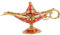 Cabilock magische Lampe Zirkus LED Lichter Männer Teelichter Laternen für Kerzen dekorative Wunschlampe Tischdekoration Wohnkultur Lampenmodell Dekore Vintage Wunschlampe Legierung rot