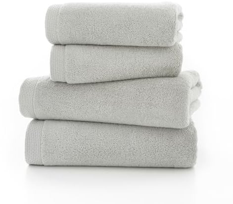 Deyongs The Lyndon Company Egyptian Spa Towel - Luxury 700gsm, 100% Combed Cotton, Super Soft, Highly Absorbent, Quick Dry, Premium Quality, Hotel & Spa Grade - Silver/Face Towel