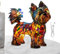 Yorkshire Terrier Lampe, Harz Hund , Vintage Handbemalt, Multifunktionales Ambient Licht für Nachttisch, Wohnzimmer, Kinderzimmer, Haustierliebhaber