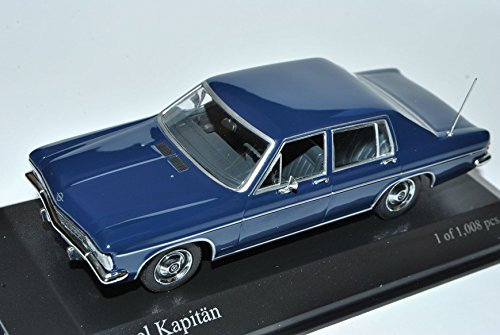 Generisch Opel Kapitän Limousine Blau 1969 1/43 Minichamps Modell Auto