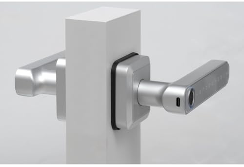 MARCHESI Drückergarnitur Office E Türgriffe mit Fingerprint, Zifferncode Zutrittskontrolle, silber