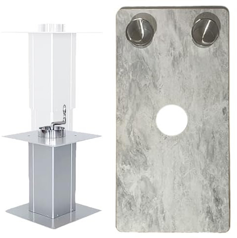 WPWSDWMX Table Relevable pour Camping-Car, Table Télescopique Réglable, Pied en Alliage D'aluminium De 31 À 71 Cm, pour Camping-Car(Gray)