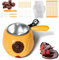 SCWZZWSY Hot Chocolate Maker Machine, Control de Temperatura Independiente y 45 ℃/70 ℃ Conjunto de Chocolate Caliente de Olla Doble (Single Rosa)