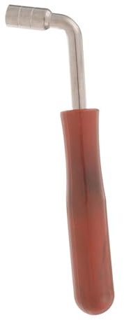 Dulcimer Stimmwerkzeug 401 402, Tonstimmschlüssel für Saiten | Metall und Holz, Glatte Politur, für Musikunterricht und Übung, Braun