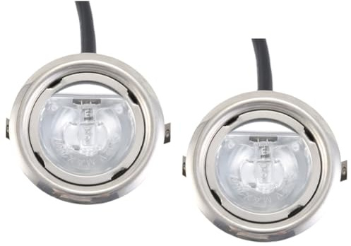 Bortivier Für Abzugshaube und Ventilator 2 Stück 20W Halogenlampe für Dunstabzugshaube 65mm Klarglas 12V AC Beleuchtung