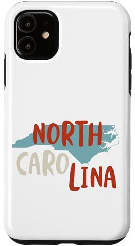 North Carolina USA, State of North Carolina Souvenir Case for iPhone 11